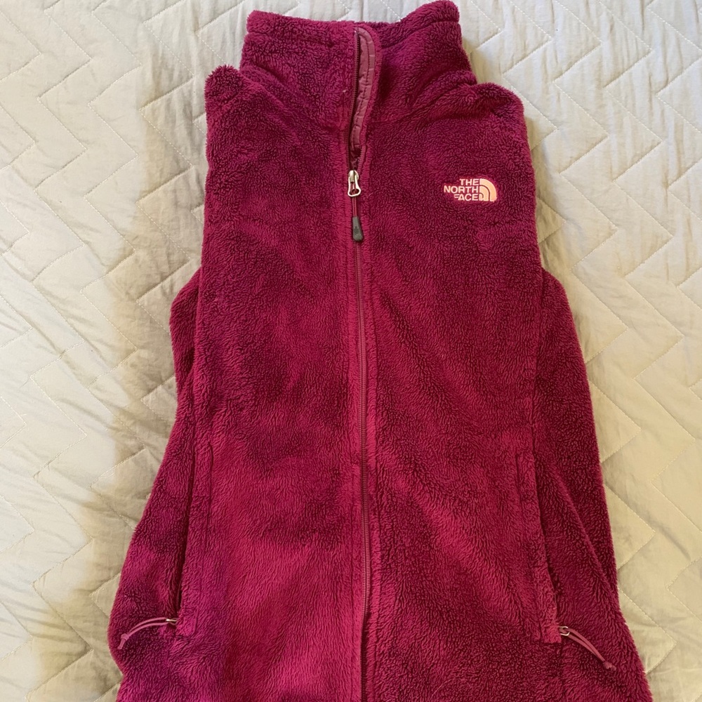 North Face fuzzy jacket